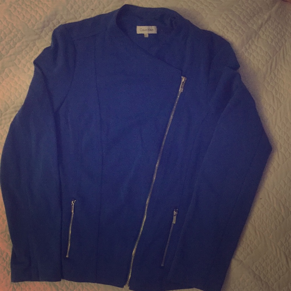 Calvin Klein Knit blazer.